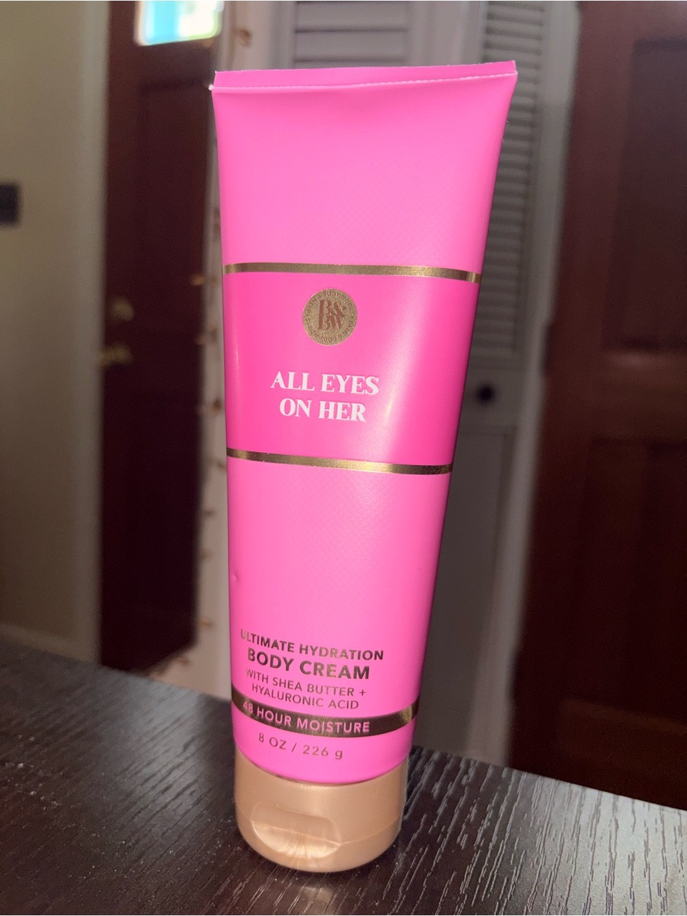 Bath & Body Works All Eyes On Her Pink & Gold Body Cream